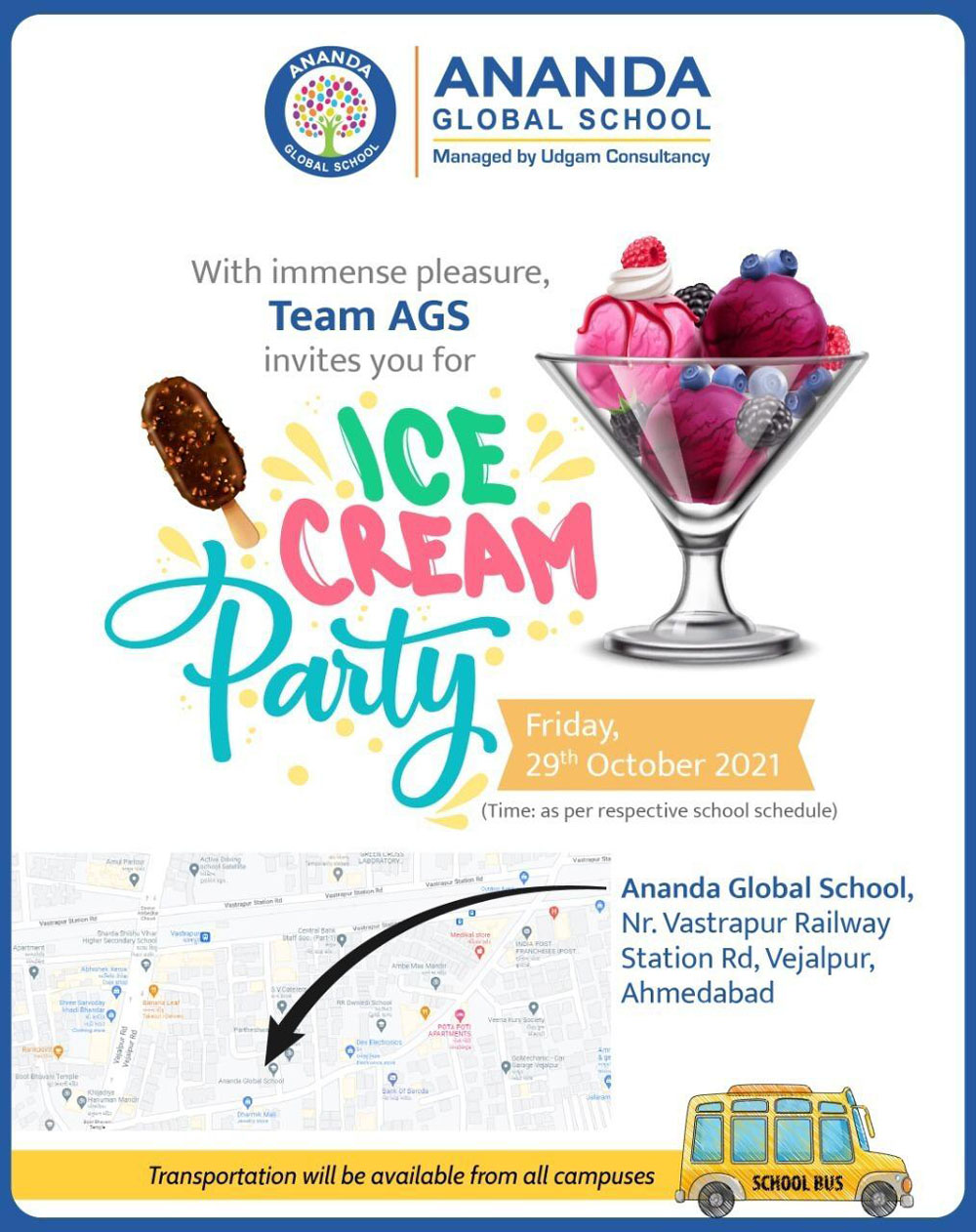 Ice-cream Party at Ananda Global School